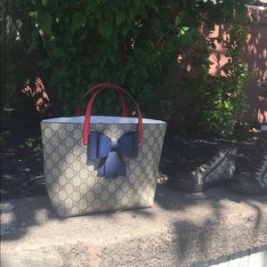 Gucci Children Tote and Sneakers